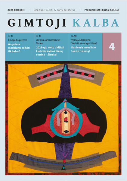 copy of „Gimtoji kalba“ Nr. 9