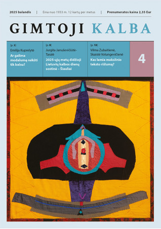 copy of „Gimtoji kalba“ Nr. 9