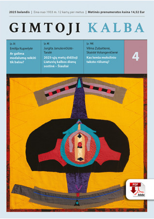 copy of „Gimtoji kalba“ Nr. 9