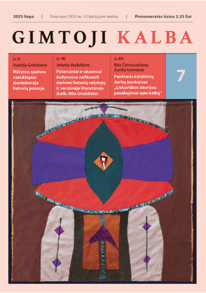 „Gimtoji kalba“ Nr. 7 / 2025