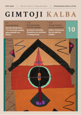 copy of „Gimtoji kalba“ Nr. 9