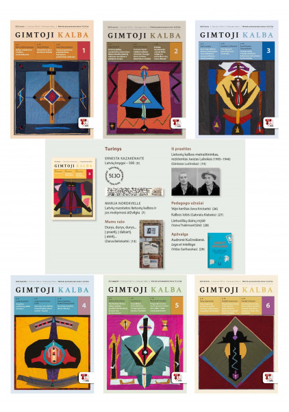 „Gimtoji kalba“ 2026 metų (sausio–gruodžio mėn.) PDF formato prenumerata