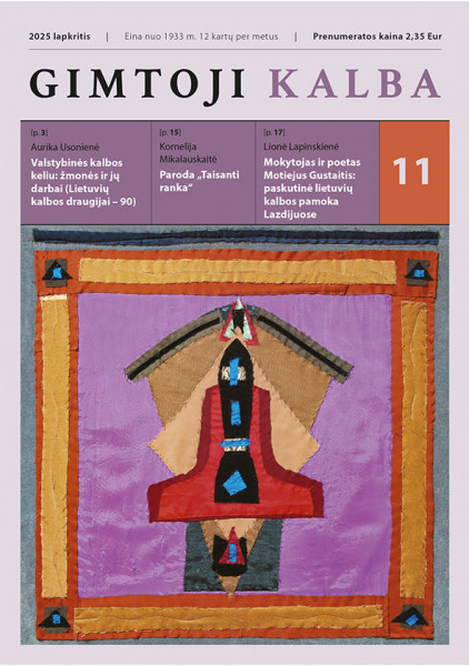 copy of „Gimtoji kalba“ Nr. 9