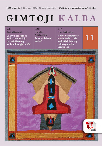 copy of „Gimtoji kalba“ Nr. 9