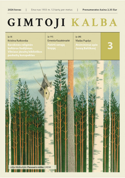 „Gimtoji kalba“ Nr. 3