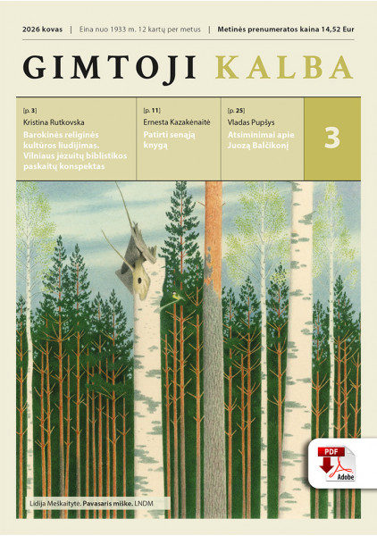 „Gimtoji kalba“ Nr. 9