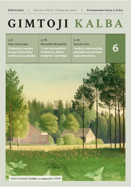 „Gimtoji kalba“ Nr. 6