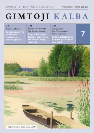 „Gimtoji kalba“ Nr. 7 / 2026