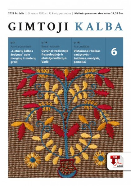 copy of „Gimtoji kalba“ Nr. 9