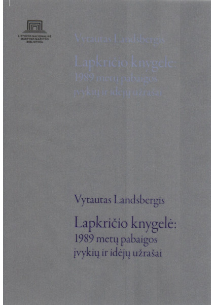 Lapkričio knygelė: 1989 metų pabaigos įvykių ir idėjų užrašai