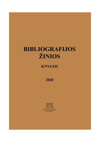 Bibliografijos žinios. Knygos, 2020: Lietuvos valstybinės bibliografijos rodyklė