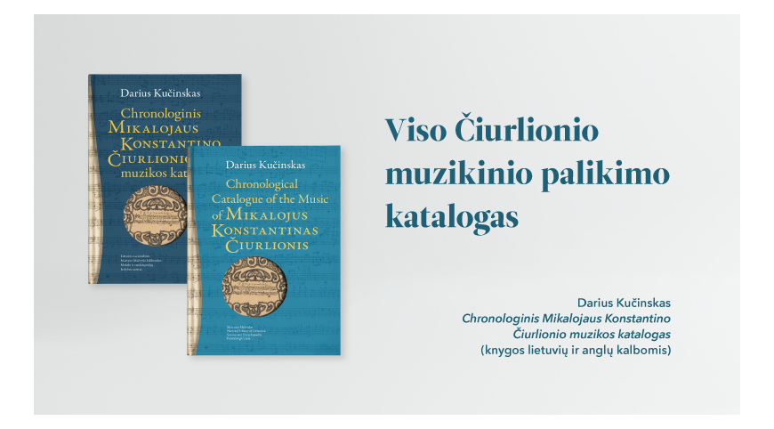 Išleista Dariaus Kučinsko knyga „Chronologinis Mikalojaus Konstantino Čiurlionio muzikos katalogas“